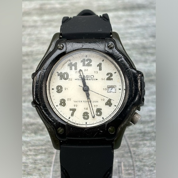 VTG Casio Illuminator Wristwatch FT-500 2312 Water Resistant 100M 10Bar Works - Picture 5 of 16